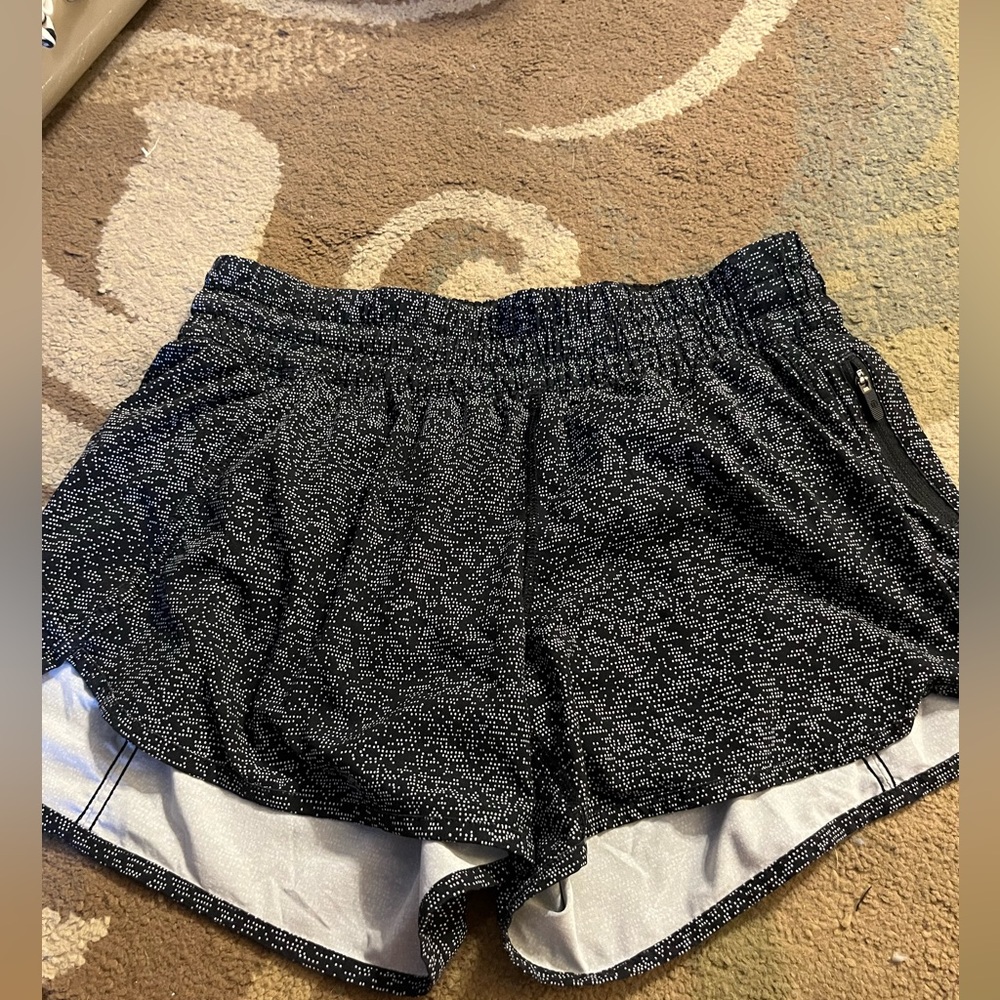 Lululemon Athletica Black and Gray Athletic Shorts